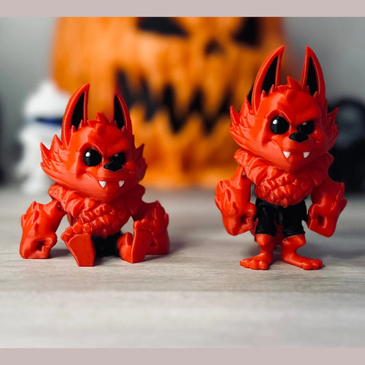 Articulating Werewolf keychain