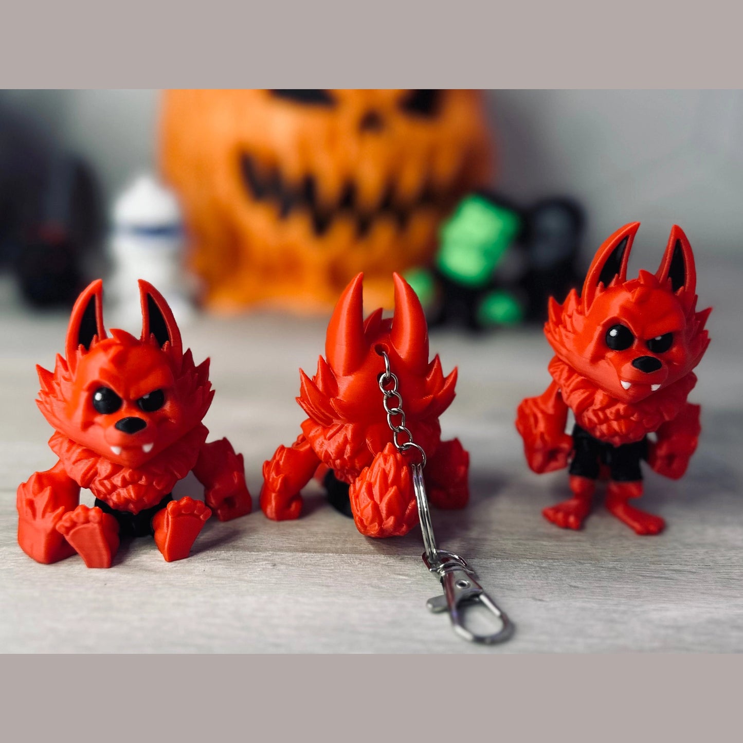 Articulating Werewolf keychain