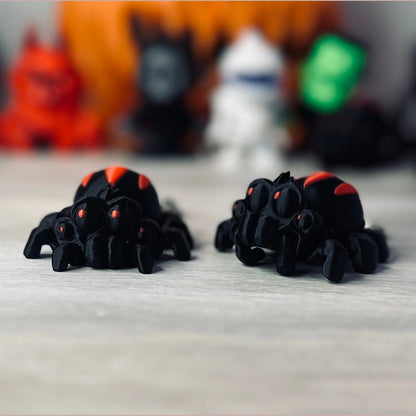 Articulating spider keychain