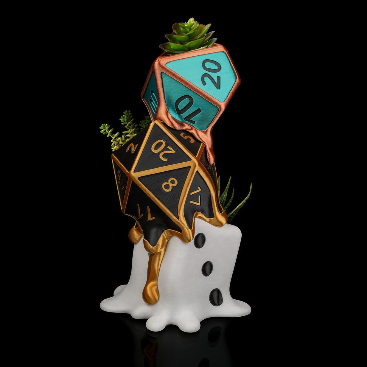 Melted Dice Set Planter